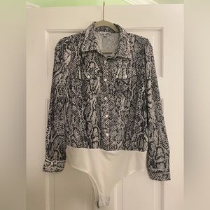 FashionNova Snakeskin Bodysuit